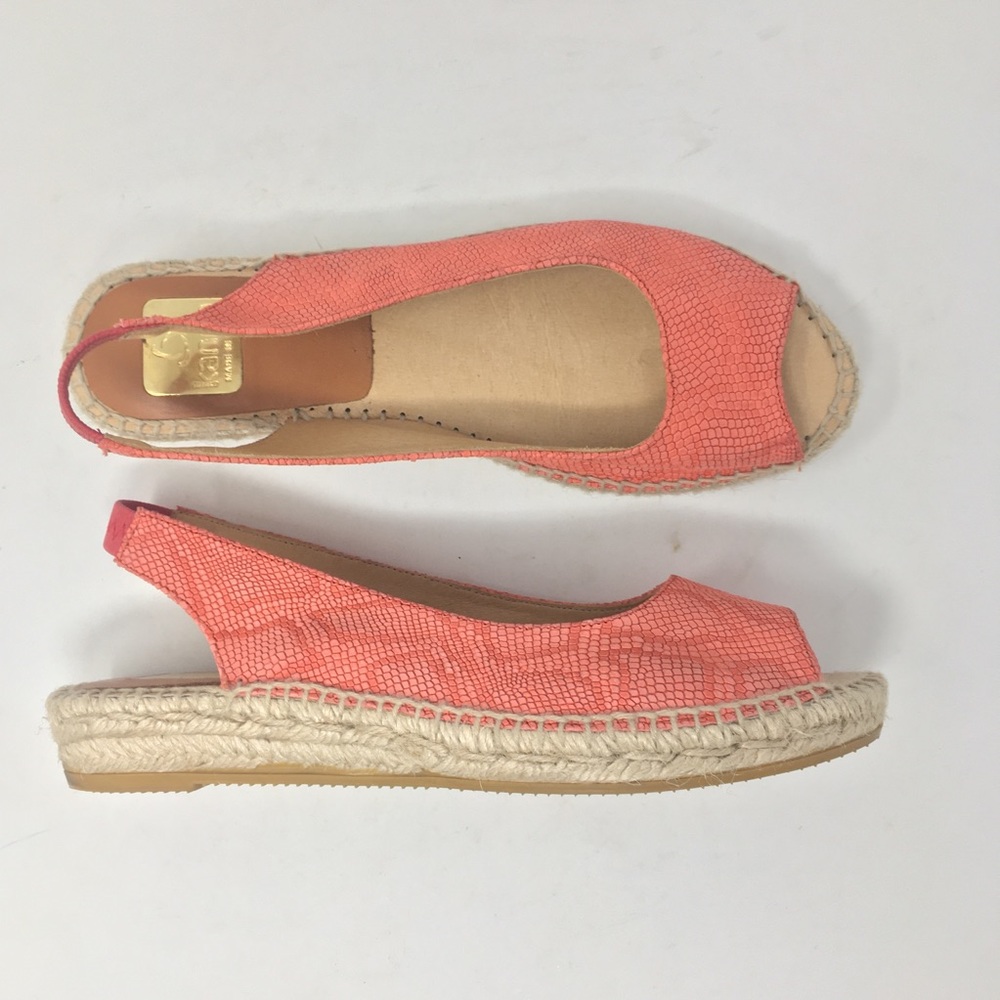 Kanna Women’s 39 Peep Toe Espadrille SlingBack